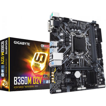 Placa de baza Gigabyte B360M D2V Socket LGA1151 v2 2x DDR4 mATX