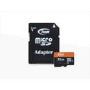 Team Group MicroSDHC 32GB Team Clasa 10 + adaptor