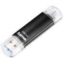 Hama "Laeta Twin" USB 3.0, 64 GB, Negru