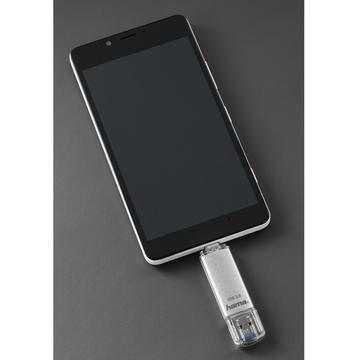 Memorie USB Hama C-LAETA 64GB USB 3.1/3.0 Argintiu