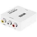 CABLETECH CONVERTOR HDMI MAMA - RCA CVBS + AUDIO
