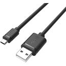 UNITEK  cablu USB 2.0; microUSB-USB, 1,0m; Y-C451GBK