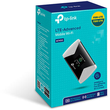 Router wireless TP-Link M7450 300Mbps 4G LTE-Advanced Mobile Wi-Fi, Qualcomm