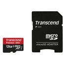 Transcend microSDXC 128GB Class 10 UHS1 + Adaptor