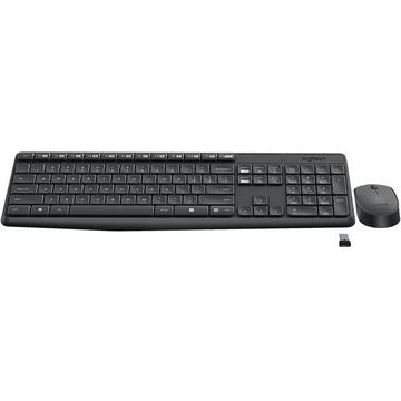 Tastatura Logitech wireless MK235, layout rusa gri