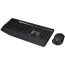Logitech MK345 - Tastatura, USB, Layout US, Black + Mouse Optic, USB, Black
