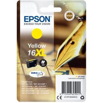 Cerneala Epson T1634 XL galben DURABrite | 6,5 ml | WF-2010/25x0