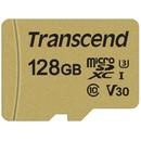 Transcend microSDXC USD500S 128GB CL10 UHS-I U3 Up to 95MB/S+adapter