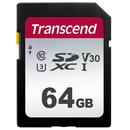 Transcend SDXC SDC300S 64GB CL10 UHS-I U3 Up to 95MB/S