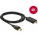 Delock Delock Cablu Displayport 1.2 tată - High Speed HDMI-A tată pasiv 4K, 1m; negru