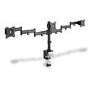 DIGITUS Clamb Mount Monitor Stand, 3xLCD, max. 3x27'', adjustable and rotated 360°