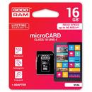 GOODRAM Micro SDHC 16GB Class 10 UHS-I + Adapter