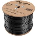 LANBERG Lanberg UTP solid outdoor gel. cable, CU, cat. 5e, 305m, gray