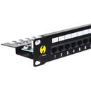 Netrack patchpanel 19'' 24 ports cat. 5e UTP LSA, with shelf