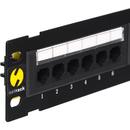 NETRACK Netrack wall-mount patchpanel 10'', 12 - ports cat. 6 UTP LSA, with bracket