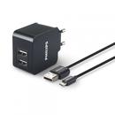 Philips PH Dual Wall Charger 5V/3.1A–15.5W+USB