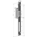 Electromagnet fail lock Yale YB17-12D-L, 12Vcc, consum redus, 230mA, include placa suport lunga.