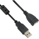 4World 4World Cablu extensie USB 2.0 tip A-A, M/F, 5m HQ, ferrite - retail