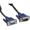 4World 4World Cablu extensie monitor VGA/SVGA D-Sub15 M/F, ferita, ecranat, 10m