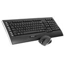A4Tech Tastatura+mouse A4Tech V-TRACK 2.4G 9300F RF nano, Negru