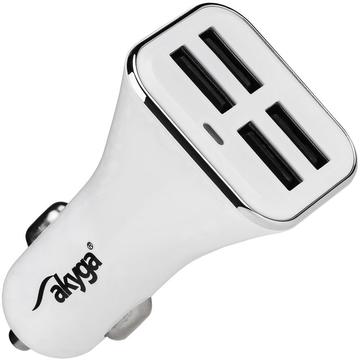 Akyga Car charger AK-CH-09 6800mA 4xUSB white