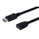 Assmann ASSMANN DisplayPort 1.2 Extension cable DP M (plug)/DP F (jack) 2m black