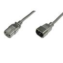 Assmann ASSMANN Power Cord Extension cable IEC C14 M (plug)/IEC C13 F (jack) 1,2m black