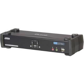 Switch KVM ATEN CS1782A 2-Port DVI USB 2.0 KVMP Switch, 7.1 Surround Sound, nVidia 3D