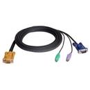 Aten ATEN Cablu prelungire KVM (HD15-SVGA, PS/2, PS/2) - 2m