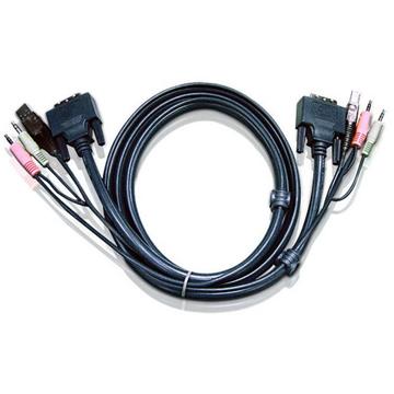ATEN Cablu DVI-I/USB, Audio - 1.8m