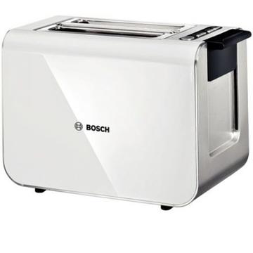 Prajitor de paine Bosch TAT8611 860 W, 2 felii, Alb
