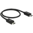 Delock Power Sharing Cable Micro USB-B male > Micro USB-B male OTG