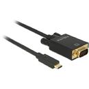 Delock Delock Cable USB Type-C male > VGA male (DP Alt Mode) Full HD 1080p 1m black