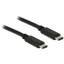 Delock Delock Cable USB Type-C 2.0 male > USB Type-C 2.0 male 0.5m black