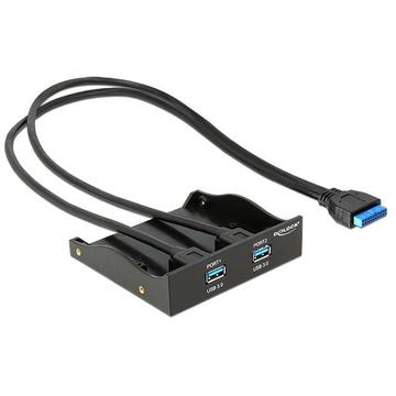 Delock USB 3.0 Front Panel 2-Port with internal 19 pin USB 3.0 PIN