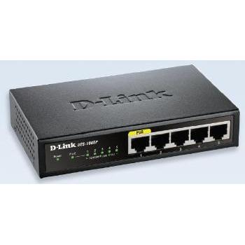 Switch D-Link Switch Desktop 5 porturi Fast Ethernet PoE, 1 PoE port max. 15.4 W