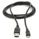Gembird Gembird double-sided USB 2.0 AM to Micro-USB cable, 1 m, black