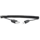 Gembird Gembird micro USB cable 2.0 coiled cable black 1,8m