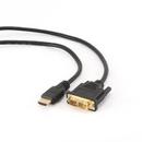 Gembird Gembird HDMI to DVI male-male cable with gold-plated connectors, 0.5m, bulk pack