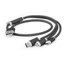 Gembird Gembird USB charging combo 3-in-1 cable, black, 1m