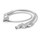 Gembird Gembird USB charging combo 3-in-1 cable, silver, 1m