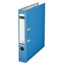 Leitz Biblioraft LEITZ 180, A4, plastifiat PP, margine metalica 52mm - albastru deschis