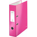 Leitz Biblioraft LEITZ 180 Wow, A4, 85mm, carton laminat - roz metalizat