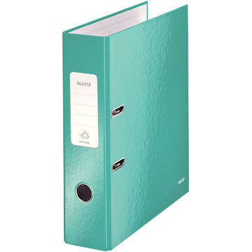 Biblioraft LEITZ 180 Wow, A4, 85mm, carton laminat - turcoaz metalizat
