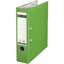 Leitz Biblioraft LEITZ 180, A4, plastifiat PP, margine metalica 80 mm - verde deschis