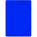 Office Products Mapa plastic cu elastic pe colturi, 500 microni, Office Products - albastru