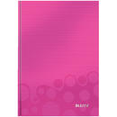 Leitz Caiet de birou LEITZ Wow, A5, coperta dura, matamatica - roz metalizat