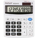 Rebell Calculator de birou, 10 digits, 125 x 100 x 27 mm, Rebell SDC 410 - alb