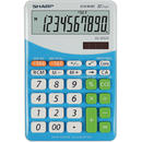 SHARP COMPUTERS Calculator de birou, 10 digits, 149 x 100 x 27 mm, dual power, SHARP EL-M332BBL - gri/bleu