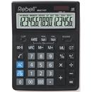 Rebell Calculator de birou, 16 digits, 206 x 155 x 35 mm, dual power, Rebell BDC 716T - negru